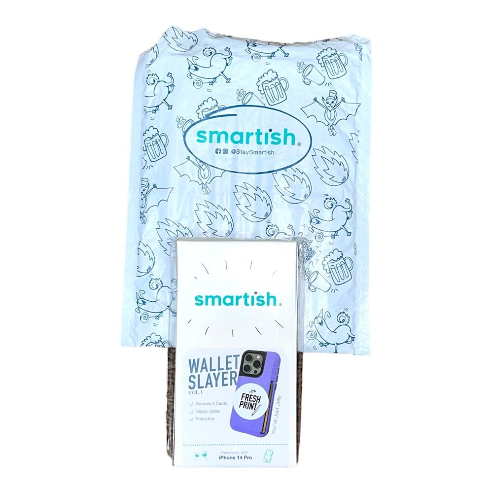 Smartish iPhone 14 Pro Wallet Case Slime Credit Card Holder Groovy Baby